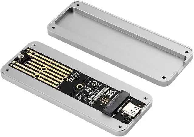 Alt view image 4 of 7 - M.2 NVMe Enclosure Adapter 10Gbps USB 3.1 (Gen 2) to M.2 NVME SSD Portable Aluminum Enclosure with USB-C to USB-A Cables - Fits ONLY NVMe PCIe 2230/2242/2260/2280
