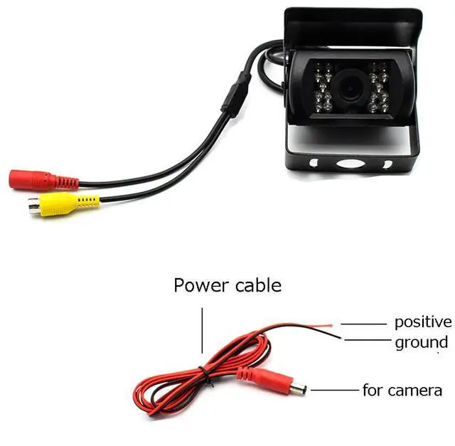 Alt view image 6 of 7 - Reversing Camera Professional Truck Backup Camera Heavy Duty 18 Led Ir Night Vision Waterproof Vehicle Rear View Camera for Rv, Motorhome, Bus, Lorry, Trucks, Vans