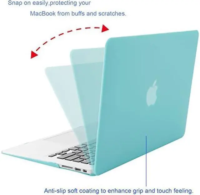 Alt view image 4 of 6 - MacBook Air 11 inch Case Werleo Matte Hard Shell Rubberized Protective Case Cover for MacBook Air 11 inch Model A1370 A1465 with Keyboard Skin
