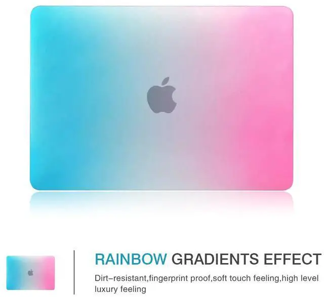 Alt view image 3 of 7 - MacBook Pro 15 inch Case Werleo Rainbow Colorful Rubberized Hard Case Cover and Keyboard Cover Compatible with Apple Old Generation MacBook Pro 15" with DVD DRIVE Model A1286