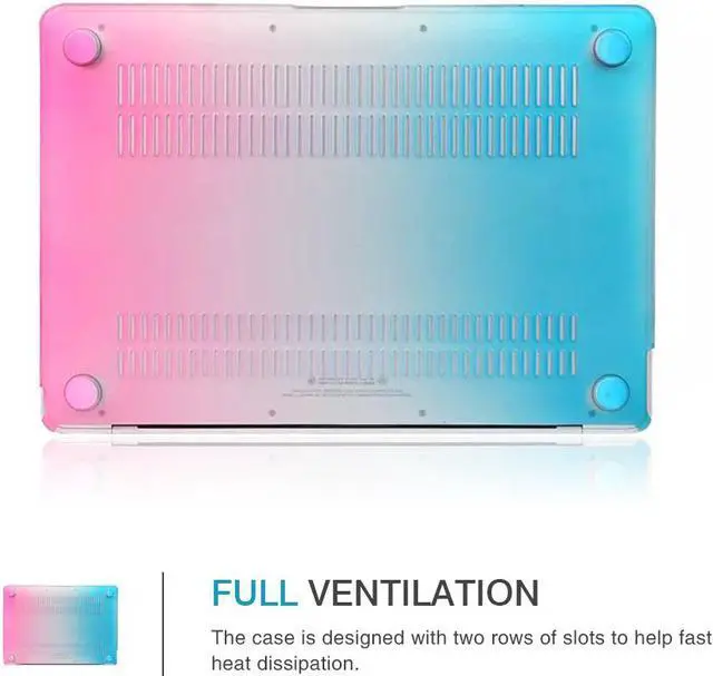 Alt view image 6 of 7 - MacBook Pro Retina 15 inch Case Werleo 2in1 Matte Rubberized Rainbow Colorful Hard Cases Protective Cover with Keyboard Skin For Older Version Macbook Pro 15.4" with Retina Display Model A1398