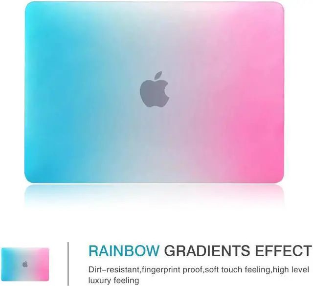 Alt view image 3 of 7 - MacBook Pro Retina 15 inch Case Werleo 2in1 Matte Rubberized Rainbow Colorful Hard Cases Protective Cover with Keyboard Skin For Older Version Macbook Pro 15.4" with Retina Display Model A1398