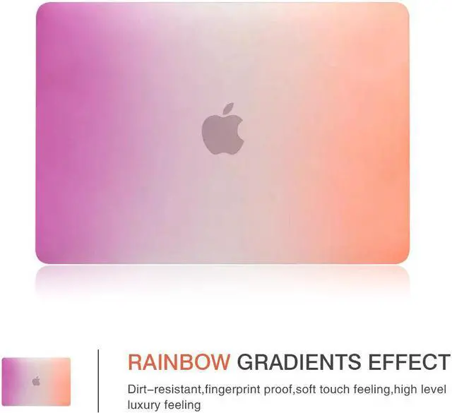 Alt view image 3 of 7 - MacBook Pro Retina 15 inch Case Werleo 2in1 Matte Rubberized Rainbow Colorful Hard Cases Protective Cover with Keyboard Skin For Older Version Macbook Pro 15.4" with Retina Display Model A1398