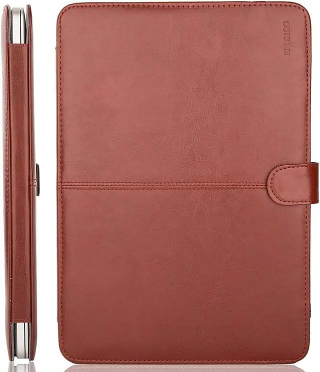 Alt view image 5 of 7 - WERLEO PU Leather Case For MacBook Pro 13 Inch with Retina Display No CD-ROM Model A1502 / A1425 - Version 2015/2014/2013/end 2012 - Book Cover Folio Sleeve Brown