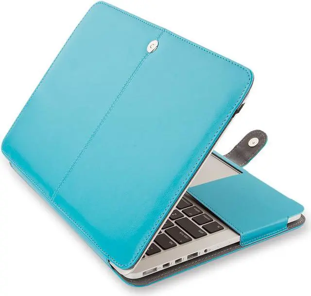 Alt view image 4 of 7 - WERLEO PU Leather Case For MacBook Pro 13 Inch with Retina Display No CD-ROM Model A1502 / A1425 - Version 2015/2014/2013/end 2012 - Book Cover Folio Sleeve Brown
