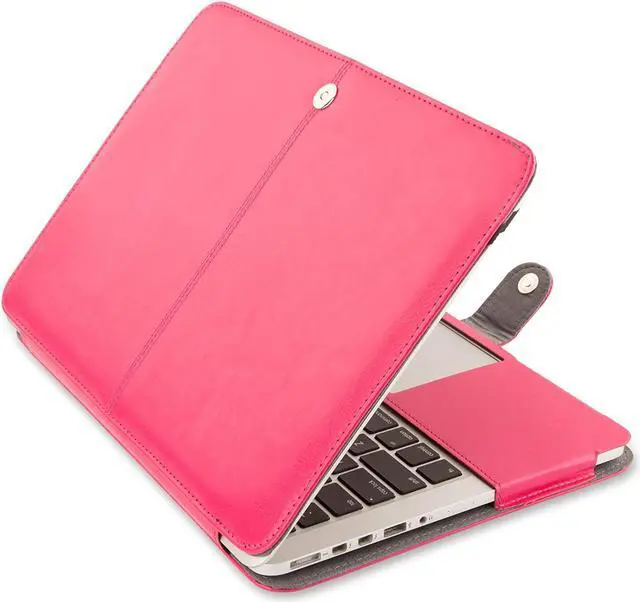 Main image of WERLEO PU Leather Case For MacBook Pro 13 Inch with Retina Display No CD-ROM Model A1502 / A1425 - Version 2015/2014/2013/end 2012 - Book Cover Folio Sleeve Brown