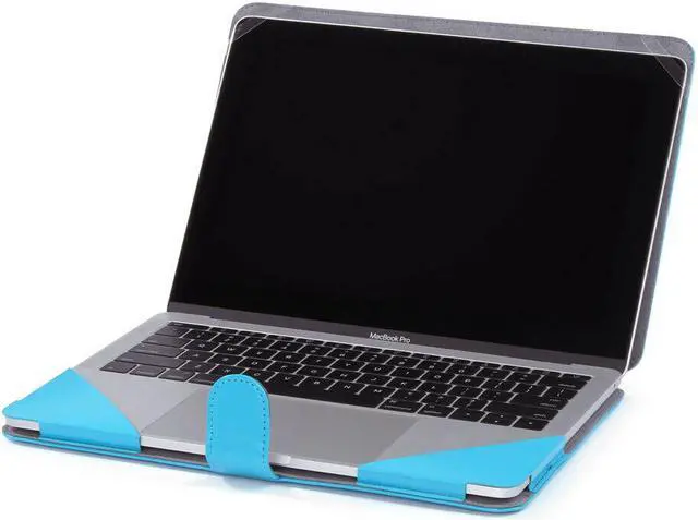 Alt view image 5 of 6 - Werleo PU Leather Protective Case For MacBook Pro 15 Inch 2018 2017 2016 Released Model A1990 A1707 with Touch Bar Book Folio Protective Cover Sleeve