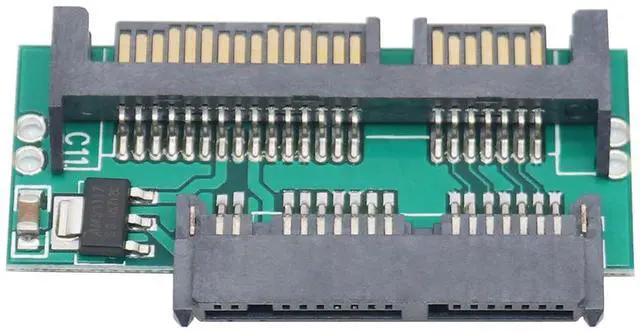 Alt view image 3 of 6 - WERLEO 1.8" Micro SATA SSD 3V to 2.5" 22PIN SATA 5V Adapter Converter for 2.5 SATA Laptop Adapter (SATA Adapter Converter Card)