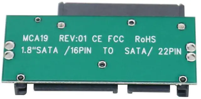 Alt view image 4 of 6 - WERLEO 1.8" Micro SATA SSD 3V to 2.5" 22PIN SATA 5V Adapter Converter for 2.5 SATA Laptop Adapter (SATA Adapter Converter Card)