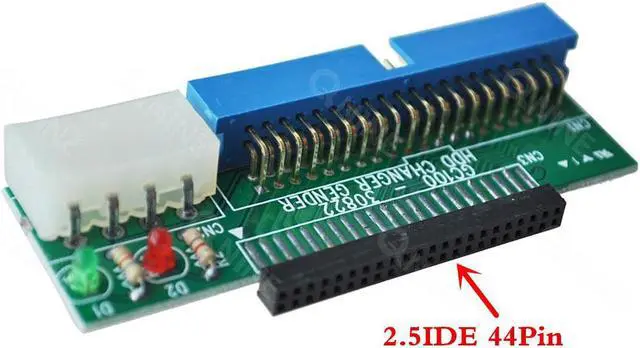 Alt view image 3 of 6 - Werleo Laptop IDE to Desktop PC Adapter, 2.5 inch 44 Pin HDD Hard Disk Drive or SSD to 40 Pin 3.5 inch PATA Port Converter Card