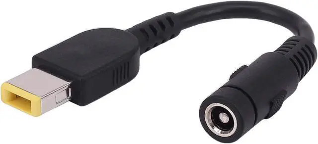 Alt view image 2 of 7 - Werleo Thinkpad Slim Power Conversion Cable [2 Pack] 0.15m 5.5X 2.5mm DC Power Socket Charger Conversion Plug to Square Plug DC Charger Adapter Converter Cable -Thinkpad Slim Power Conversion Cable