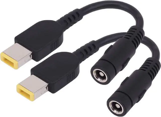 Main image of Werleo Thinkpad Slim Power Conversion Cable [2 Pack] 0.15m 5.5X 2.5mm DC Power Socket Charger Conversion Plug to Square Plug DC Charger Adapter Converter Cable -Thinkpad Slim Power Conversion Cable