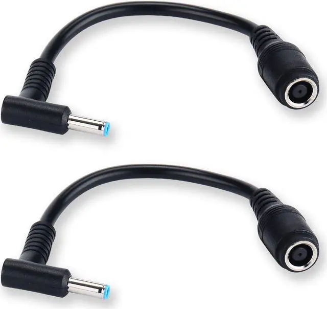 Main image of Werleo Adapter Power Supply 7.4x5.0mm to 4.5x3.0mm Tip Connector Converter for HP Stream Spectre Pavilion Envy Elitebook Split Chromebook Replacement Laptop Charger HP Power Cord - 2 Pack