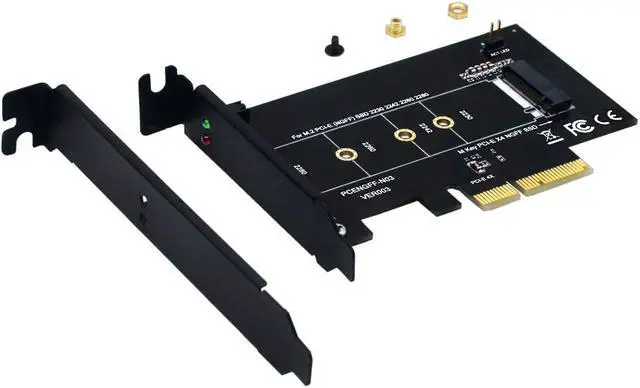 Alt view image 4 of 5 - Werleo M.2 PCIe to PCIe 3.0 x4 Adapter - Support M.2 PCIe 2280, 2260, 2242, 2230