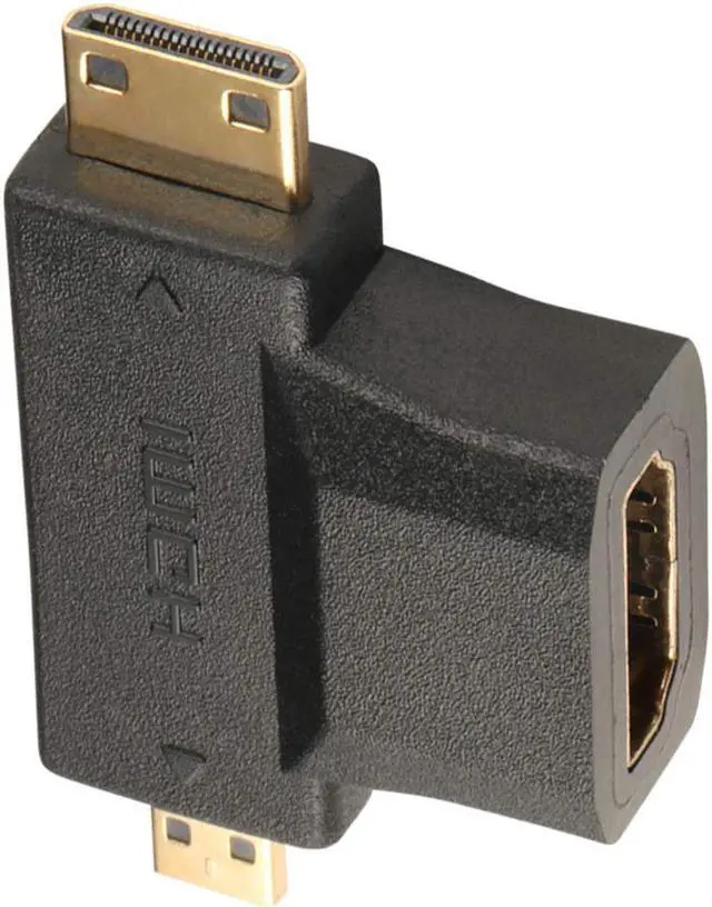 Alt view image 7 of 7 - 2 Pack MiniHDMI and MicroHDMI to HDMI Adapter 2in1 1080P Full HD WERLEO HDMI ( Type-C Type-D ) to HDMI ( Type-A ) Male to Female Converter Gold Plated
