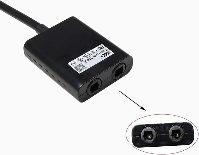 Alt view image 3 of 5 - Toslink Digital Optical SPDIF Audio Cable Optical Audio Cable Adapter