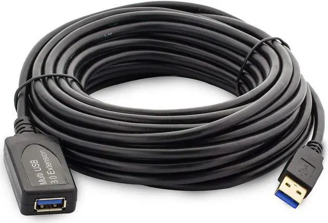 Alt view image 4 of 5 - Werleo 16 Feet Active USB Extension Cable USB 3.0 Male to Female Repeater Cord with A Extension chipset Signal Booster - Active Extension / Repeater Cord 5 Meters / 16 Feet