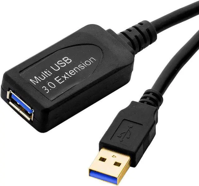 Alt view image 5 of 5 - Werleo 16 Feet Active USB Extension Cable USB 3.0 Male to Female Repeater Cord with A Extension chipset Signal Booster - Active Extension / Repeater Cord 5 Meters / 16 Feet
