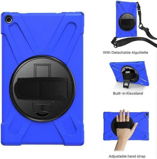 Alt view image 6 of 6 - Werleo Case for Amazon Kindle HD10 2017 2018 2019 10 inch Hybrid Shockproof Rugged Protective Cover with Kickstand Hand Strap and Shoulder Strap for Amazon Kindle HD 10 2017 2018 2019 10 inch Tablet