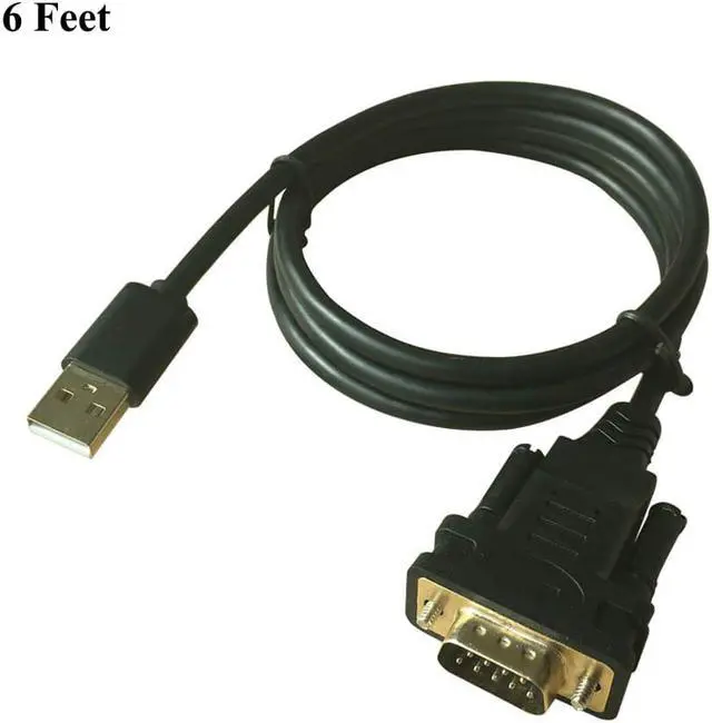 Alt view image 6 of 6 - WERLEO 6 FEET USB to RS232 Serial DB9 Adapter Cable with FTDI FT232 Chip for Windows Linux Mac OS