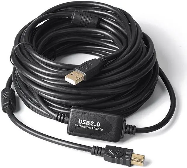 Main image of WERLE USB Extension Cable 30 ft - High Speed USB 2.0 Active Extender Cord Repeater Booster Type A Male to A Female for External Hard Drive Printer Scanner Mouse Keyboard USB Hub Windows PC Mac