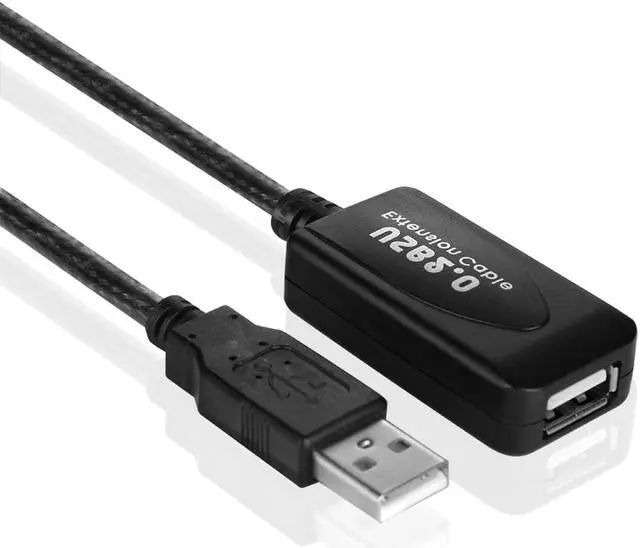 Alt view image 6 of 7 - WERLE USB Extension Cable 30 ft - High Speed USB 2.0 Active Extender Cord Repeater Booster Type A Male to A Female for External Hard Drive Printer Scanner Mouse Keyboard USB Hub Windows PC Mac