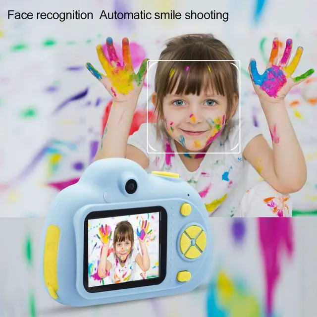 Alt view image 4 of 7 - Werleo Kids Camera Gifts for 4-8 Year Old Girls, Shockproof Cameras Great Gift Mini Child Camcorder for Little Girl with Soft Silicone Shell for Outdoor Play - 32GB Memory Card Included