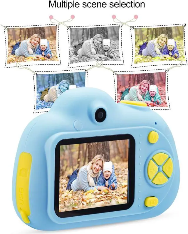 Alt view image 5 of 7 - Werleo Kids Camera Gifts for 4-8 Year Old Girls, Shockproof Cameras Great Gift Mini Child Camcorder for Little Girl with Soft Silicone Shell for Outdoor Play - 32GB Memory Card Included