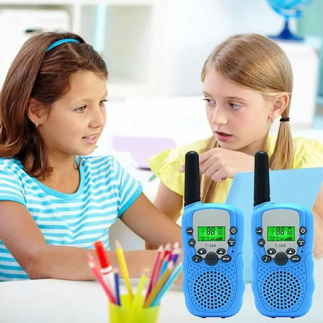 Alt view image 5 of 7 - Kids Walkie Talkie Two Ways Radio Toy Walkie Talkie for Kids 3 Miles Range 22 Channels Built in Flash Light FRS GMRS Handheld Mini Walkie Talkie for Outdoor Adventures Camping Hiking - 2 Packs