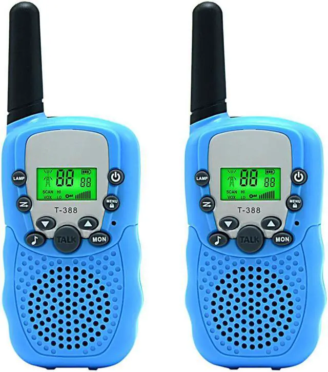 Main image of Kids Walkie Talkie Two Ways Radio Toy Walkie Talkie for Kids 3 Miles Range 22 Channels Built in Flash Light FRS GMRS Handheld Mini Walkie Talkie for Outdoor Adventures Camping Hiking - 2 Packs