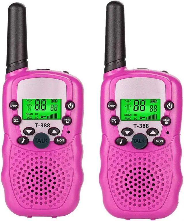 Main image of Kids Walkie Talkie Two Ways Radio Toy Walkie Talkie for Kids 3 Miles Range 22 Channels Built in Flash Light FRS GMRS Handheld Mini Walkie Talkie for Outdoor Adventures Camping Hiking - 2 Packs