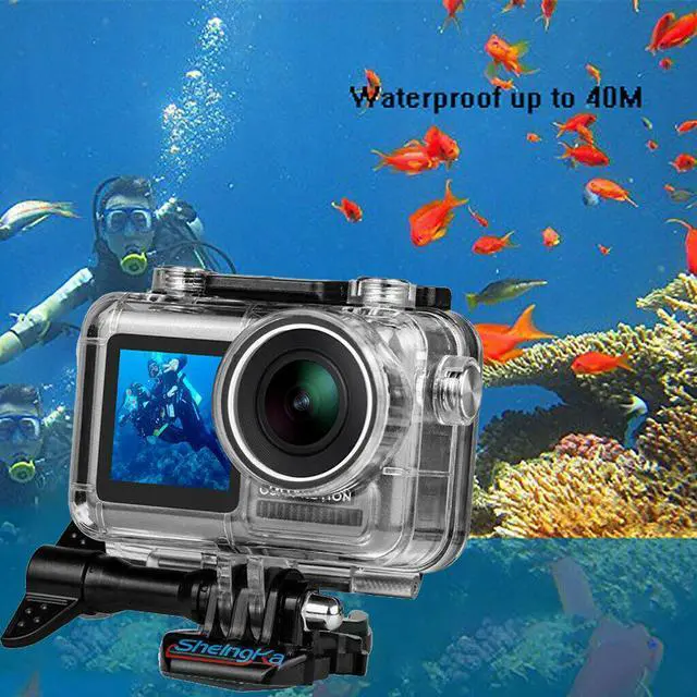 Alt view image 5 of 7 - 45M Waterproof Housing Case Protective Cover Diving Shell for DJI Osmo Action Camera