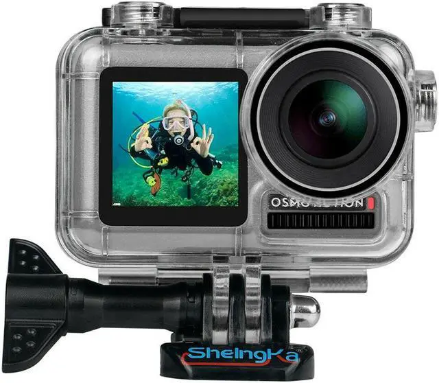 Alt view image 4 of 7 - 45M Waterproof Housing Case Protective Cover Diving Shell for DJI Osmo Action Camera