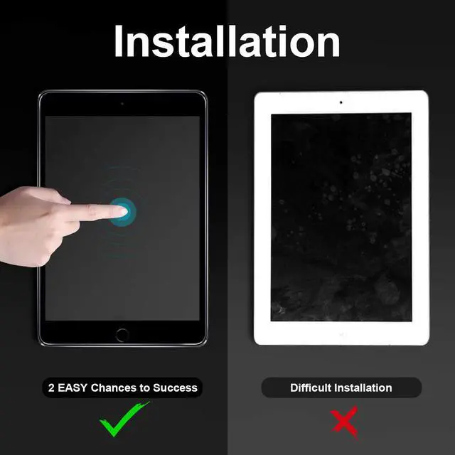 Alt view image 5 of 7 - Paper-Like Screen Protector for New iPad 9.7 2018 2017 / iPad Pro 9.7 2016 / iPad Air 2 / iPad Air Paper Texture Film Special for Writing Drawing and Sketching Apple Pencil Compatible