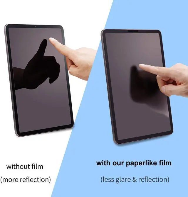 Alt view image 4 of 6 - New iPad Air 10.5 inch 2019 PET Paperlike Screen Protector Anti-Glare Anti-Scratch Same Like Writing On Paper Apple Pencil Compatible Paperlike Film for Drawing Sketching on iPad Pro 10.5
