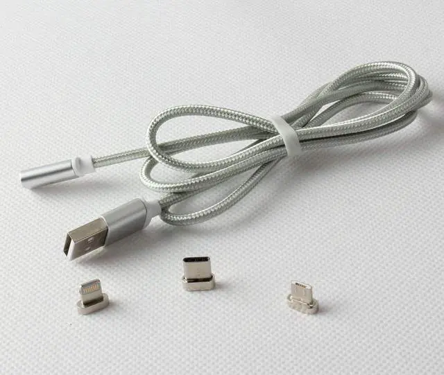 Alt view image 6 of 6 - Werleo 3 in 1 Magnetic Charging Cord Charger Cable with Micro USB / Type C / Lightening Connector Compatible with Android iPhone Devices Charging Data Sync Transfer