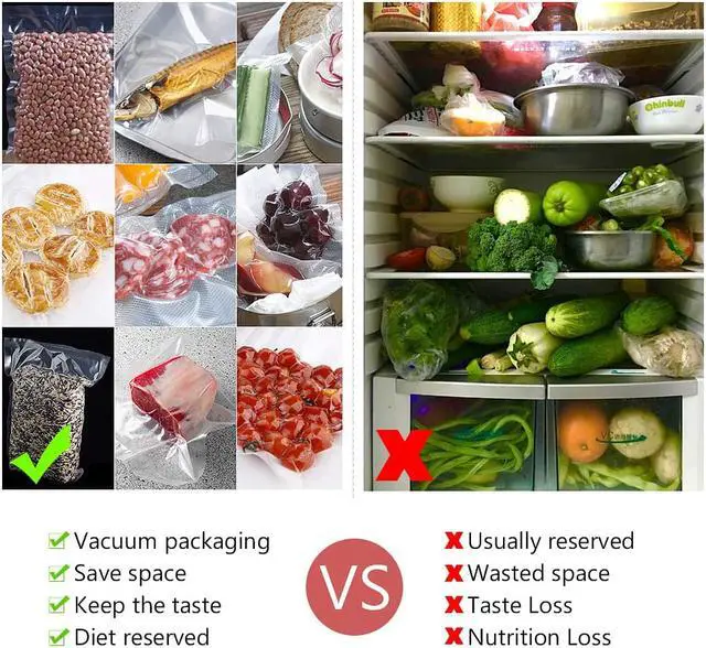 Alt view image 5 of 7 - Werleo Automatic Food Vacuum Sealer Machine Portable Mini Vacuum Sealer for Food Preservation Saver Dry and Moist Modes Kitchen Meat Vacuum Sealer with 15 Sealing Bags
