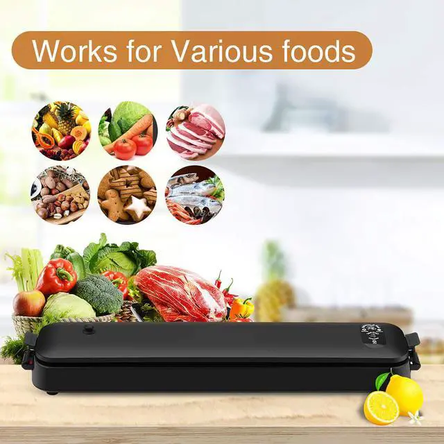 Alt view image 4 of 7 - Werleo Automatic Food Vacuum Sealer Machine Portable Mini Vacuum Sealer for Food Preservation Saver Dry and Moist Modes Kitchen Meat Vacuum Sealer with 15 Sealing Bags
