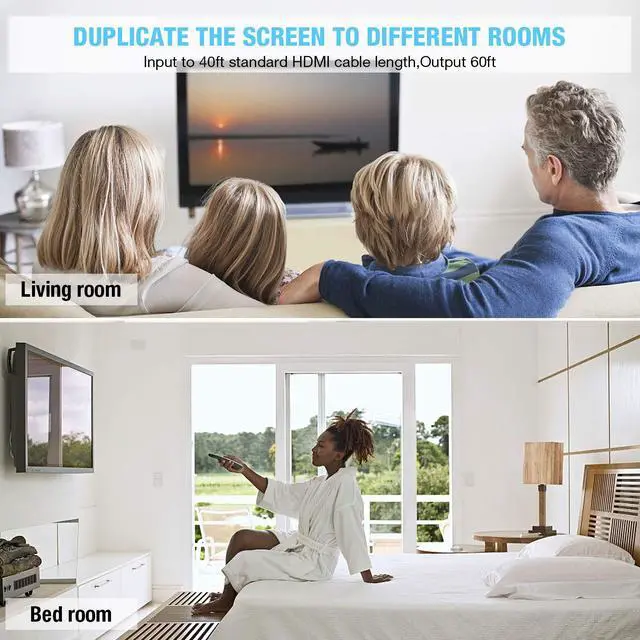 Alt view image 4 of 6 - HDMI Bi-Directional Switch Werleo Bi-Direction 4K HDMI Splitter Supports Full 3D 4K 1080P HD Player