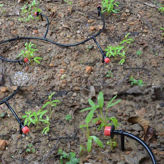 Alt view image 7 of 7 - 50FT Home Garden Mirco Irrigation System Sprinkler Plant Watering Irrigation Kit for Outdoor Garden Green House Flower Lawn Using