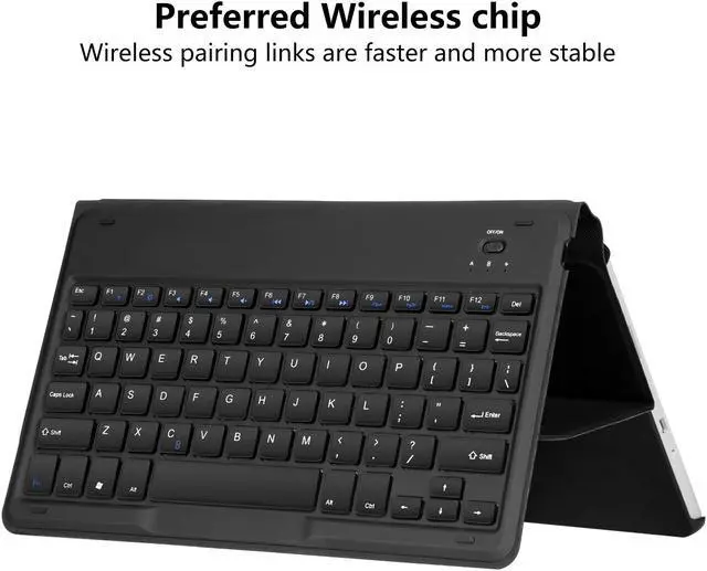 Alt view image 4 of 7 - Surface Go Case with Keyboard Werleo Ultra-Thin Stand PU Leather Business Cover Wireless Bluetooth Keyboard Case for Microsoft Surface Go 10 inch 2018 Released