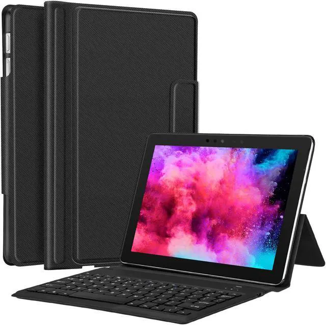 Main image of Surface Go Case with Keyboard Werleo Ultra-Thin Stand PU Leather Business Cover Wireless Bluetooth Keyboard Case for Microsoft Surface Go 10 inch 2018 Released