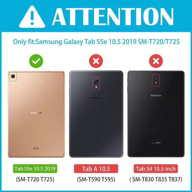 Alt view image 2 of 7 - Werleo Galaxy Tab S5e 2019 Keyboard Case T720 T725 Slim Shell Lightweight Cover with Magnetically Detachable Wireless Keyboard for Galaxy Tab S5e 10.5 Inch SM-T720 (Wi-Fi) SM-T725 (LTE) Black