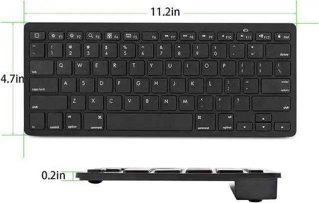 Alt view image 3 of 7 - WERLEO Ultra-Slim Bluetooth Keyboard Compatible with New iPad 9.7 2018 iPad 2017 iPad Pro iPad Air 2 / Air iPad Mini 4 3 2 1 iPad 4 3 2 and Other Bluetooth Enabled Devices