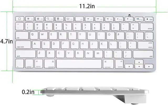 Alt view image 4 of 7 - WERLEO Ultra-Slim Bluetooth Keyboard Compatible with New iPad 9.7 2018 iPad 2017 iPad Pro iPad Air 2 / Air iPad Mini 4 3 2 1 iPad 4 3 2 and Other Bluetooth Enabled Devices