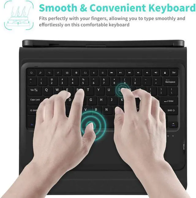 Alt view image 3 of 7 - Werleo 2018 iPad Pro 11 inch Keyboard Case - Support Apple Pencil Charging - Magnetic Wireless Bluetooth Keyboard Flip PU Case Folio Stand Cover Auto Sleep Wake Full Protective