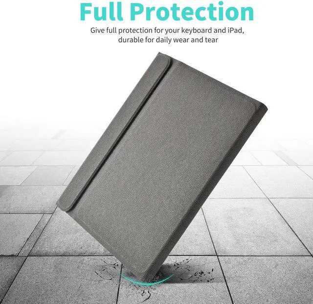 Alt view image 5 of 7 - Werleo 2018 iPad Pro 11 inch Keyboard Case - Support Apple Pencil Charging - Magnetic Wireless Bluetooth Keyboard Flip PU Case Folio Stand Cover Auto Sleep Wake Full Protective