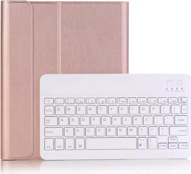 Alt view image 7 of 7 - Werleo iPad Pro 10.5 Keyboard Case with Pencil Holder for iPad Pro 10.5 inch A1701 / A1709 Smart Stand PU Leather Case with Detachable Wireless Bluetooth Keyboard Auto Sleep Sleep Protective Cover