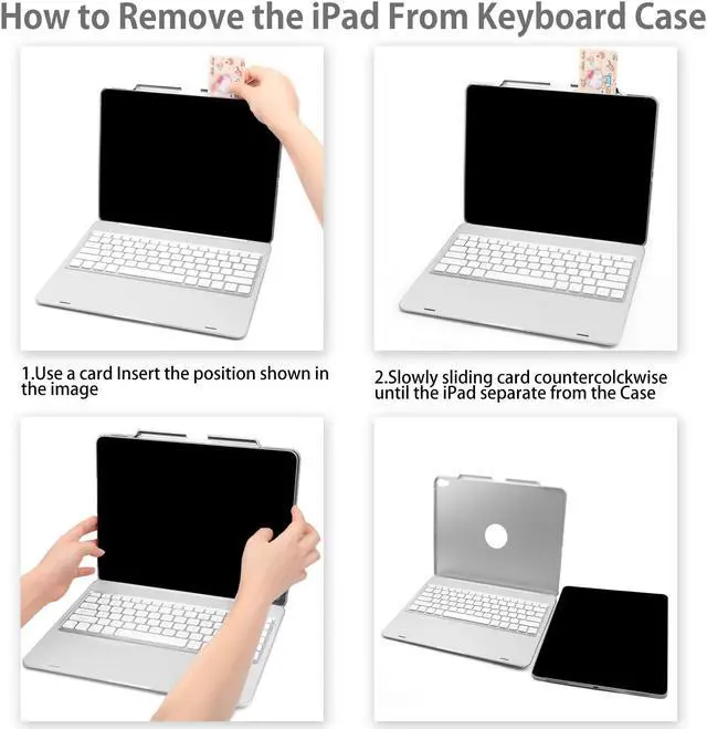 Alt view image 7 of 7 - iPad Pro 12.9 Keyboard Case 2018 3rd Gen Werleo Protective Ultra Slim Hard Shell Folio Stand Smart Cover with Multicolor Backlit Wireless Bluetooth Keyboard for iPad Pro 12.9 2018