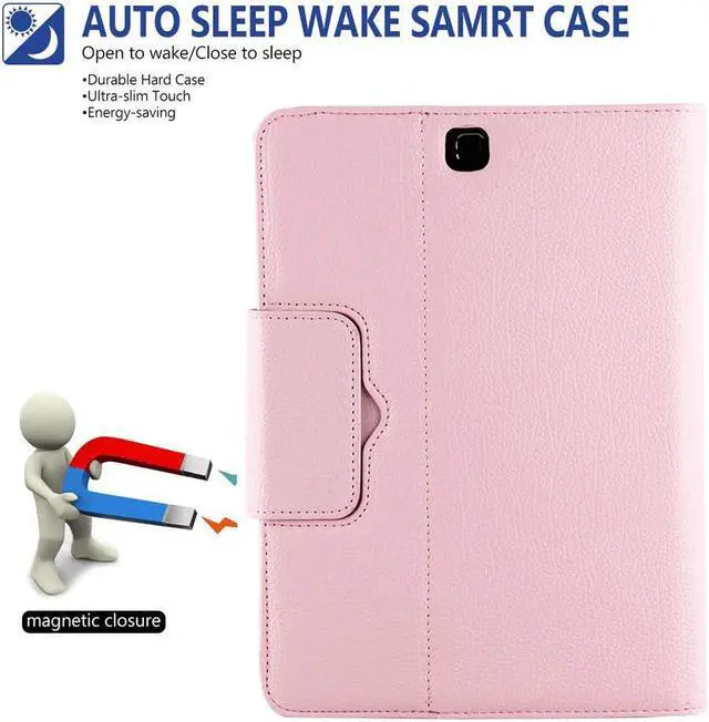 Alt view image 4 of 6 - Keyboard Case for Samsung Galaxy Tab S2 9.7 SM-T810 / T815 / T813 Detachable Magnetic Removable Wireless Bluetooth Smart Keyboard Cover Protective Stand Book Folio Slim Fit PU Leather